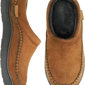 Zigzagger Men's Slip On Moccasin Slippers