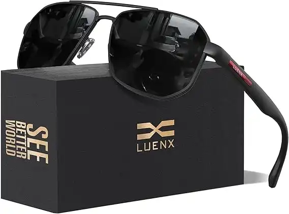 LUENX Aviator Sunglasses for Men