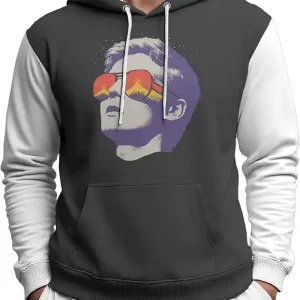 MARSVOVO Autumn Winter Hoodies for Men Vacation